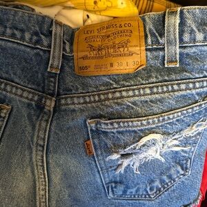 Distressed Levi’s Shorts